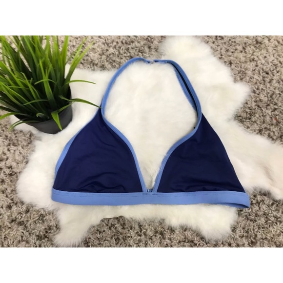 Ralph Lauren Other - Ralph Lauren Bikini Top Lined Halter Blue Sz 12